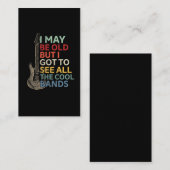 Carte De Visite  Musicien de guitare de Old Rock (Devant / Derrière)