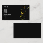 Carte De Visite Musicien de jazz (Devant / Derrière)