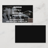 Carte De Visite Musicien de roche (Devant / Derrière)