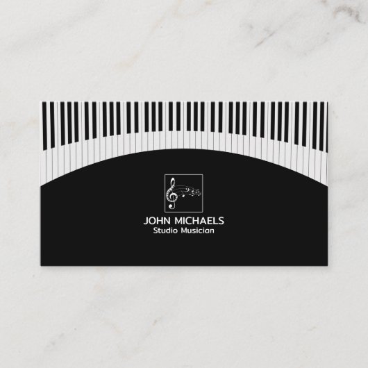 Carte De Visite Musicien de studio (Devant)