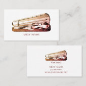 Carte De Visite Musicien de violon (Devant / Derrière)