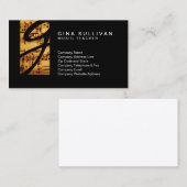 Carte De Visite Musicien Enseignant Compétences Musicales VintageN (Devant / Derrière)