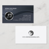 Carte De Visite Musicien enseignant de musique (Devant / Derrière)