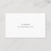 Carte De Visite Musicien enseignant de musique de piano (Dos)