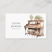Carte De Visite Musicien enseignant de musique de piano (Devant)