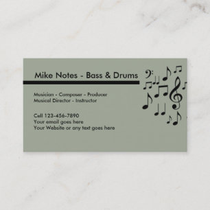 Carte De Visite Musicien et compositeur