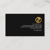 Carte De Visite Musicien futuriste ultra créatif de guitariste (Dos)