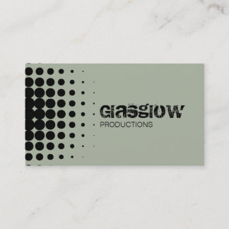 Carte De Visite Musicien Grunge demi-ton Ardoise Gris