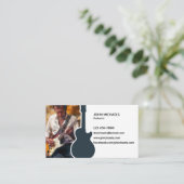 Carte De Visite Musicien guitariste (Debout devant)