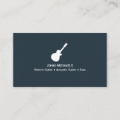 Carte De Visite Musicien guitariste (Dos)