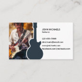 Carte De Visite Musicien guitariste (Devant)