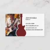 Carte De Visite Musicien guitariste (Devant)