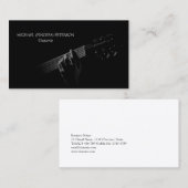 Carte De Visite Musicien guitariste acoustique (Devant / Derrière)