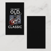 Carte De Visite Musicien guitariste classique d'antan (Devant / Derrière)