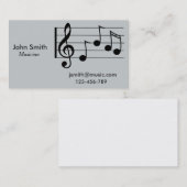 Carte De Visite Musicien indépendant, musicien de session Professe (Devant / Derrière)