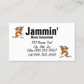 Carte De Visite Musicien Kokopelli (Dos)