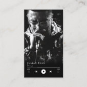 Carte de visite musicien minimaliste moderne (Devant)