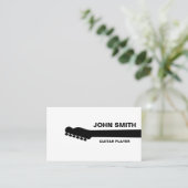 Carte De Visite Musicien musical de professeur de guitare (Debout devant)