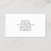 Carte De Visite Musicien Notes musicales Grunge Monogram Musique (Dos)