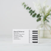 Carte de visite musicien/pianiste (Debout devant)