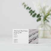 Carte De Visite Musicien professionnel (Debout devant)