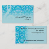 Carte De Visite Musicien Treble Clef Music Studio Enseignant (Devant / Derrière)