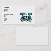 Carte De Visite Musiciens fous (Devant / Derrière)