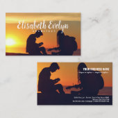 Carte De Visite musiciens guitare musique (Devant / Derrière)