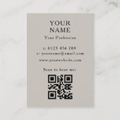 Carte De Visite Musiciens tuba (Dos)