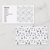 Carte De Visite Musique (Devant / Derrière)