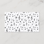 Carte De Visite Musique (Dos)