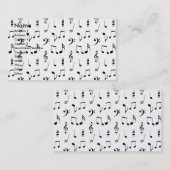 Carte De Visite Musique (Devant / Derrière)