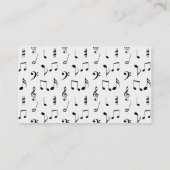 Carte De Visite Musique (Dos)