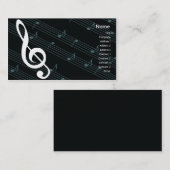 Carte De Visite Musique - Affaires (Devant / Derrière)