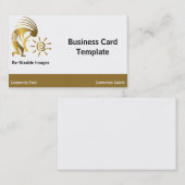 Carte De Visite Musique Arizona Gold Kokopelli (Devant / Derrière)