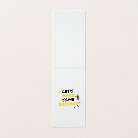 Carte De Visite Musique baston (Extérieur déplié)