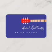 Carte de visite Musique Bleue pour professeurs de (Devant)
