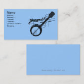 Carte De Visite Musique Bluegrass avec banjo (Devant / Derrière)