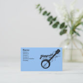 Carte De Visite Musique Bluegrass avec banjo (Debout devant)