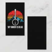 Carte De Visite Musique Bluegrass Banjo Player (Devant / Derrière)