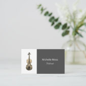 Carte De Visite Musique classique Violon violon interprète Gris (Debout devant)