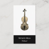 Carte De Visite Musique classique violoniste élégant violon interp (Devant)
