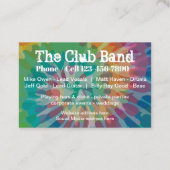 Carte De Visite Musique Cool Crowd Club Design (Dos)