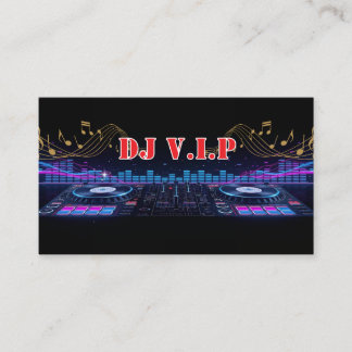 Carte De Visite Musique de DJ Professionnel