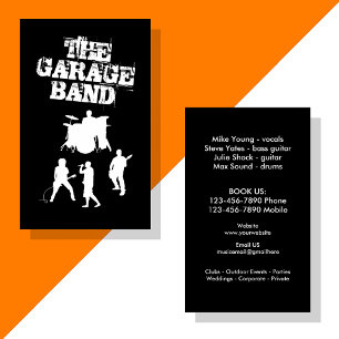 Carte De Visite Musique de Garage Band