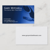 Carte De Visite Musique de Gary Mitchell (Devant / Derrière)