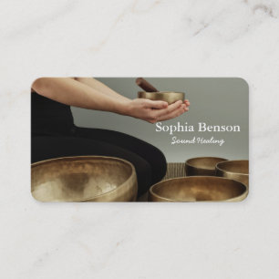Carte De Visite Musique de guérison par le son Bol chantant tibéta