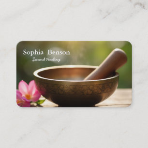 Carte De Visite Musique de guérison par le son Bol chantant tibéta
