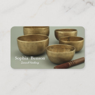 Carte De Visite Musique de guérison par le son Bol chantant tibéta