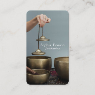 Carte De Visite Musique de guérison par le son Bol chantant tibéta
